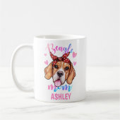 Beagle Mama Aquarell Dog Mama Kaffeetasse (Links)