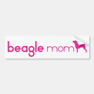 Beagle-Mama Autoaufkleber