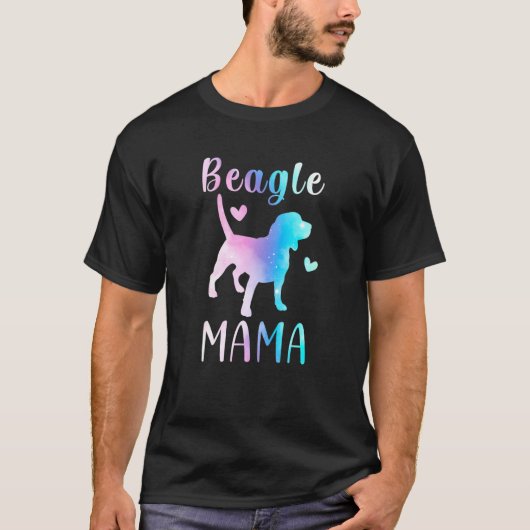 Beagle Mama Beagle Mama Mama Beagle Dog Eigentümer T-Shirt (Vorderseite)