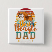 Beagle Mama, Beagle Papa, Hundefreund, Geschenk fü Button (Vorderseite)