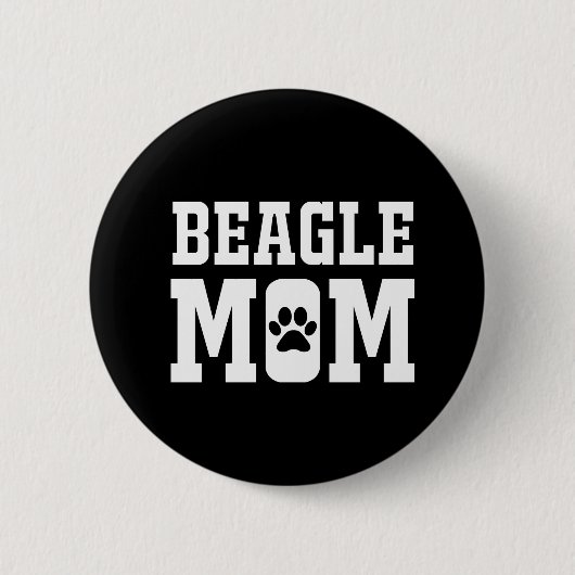 Beagle Mama Button (Vorderseite)