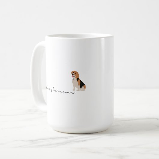 Beagle Mama Coffee Tasse (Vorderseite Links)