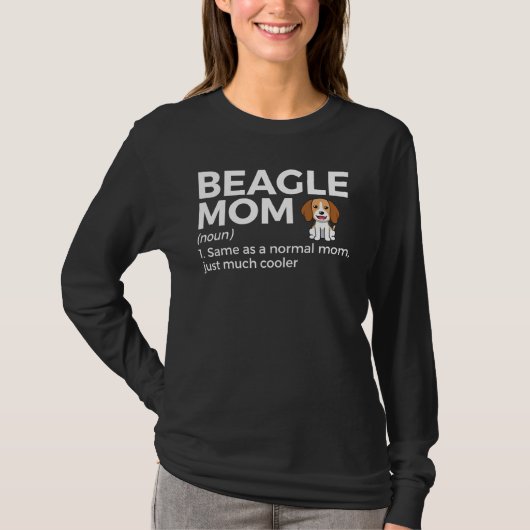 Beagle Mama Definition Witziger Beagle Besitzer Ha T-Shirt (Vorderseite)