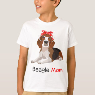 Beagle Mama Dog Bandana Pet Lover Geschenk Frauen T-Shirt