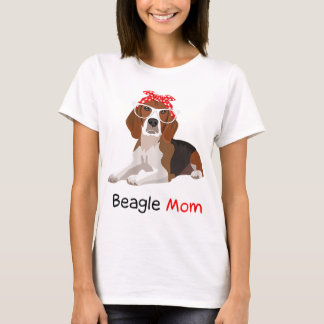 Beagle Mama Dog Bandana Pet Lover Geschenk WoBeagl T-Shirt