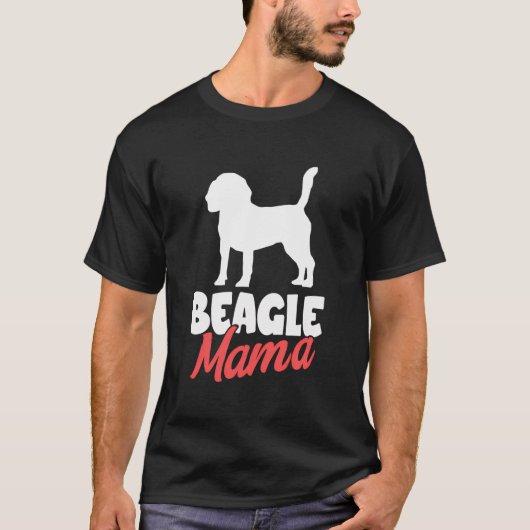 Beagle Mama Dog Mum T-Shirt (Vorderseite)