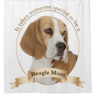 Beagle Mama Duschvorhang