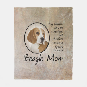 Beagle-Mama-Fleece-Decke Fleecedecke