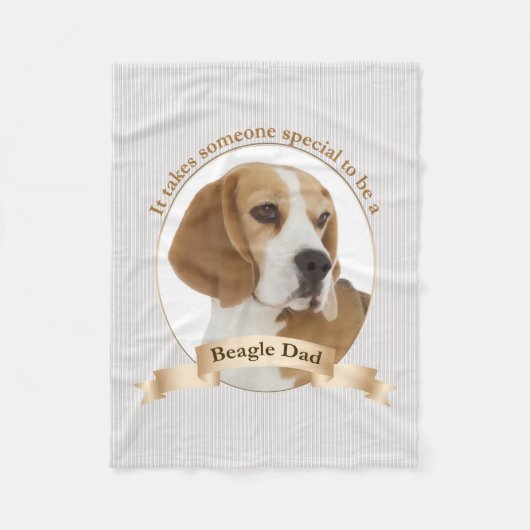 Beagle-Mama-Fleece-Decke Fleecedecke (Vorderseite)