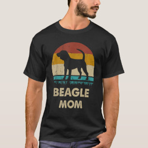 Beagle-Mama für Frauen Beagle-Hund Vintage T-Shirt