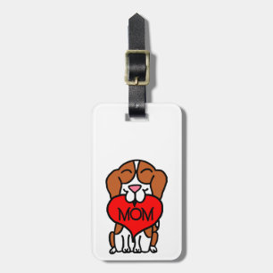 Beagle Mama Hand gezogen Gepäckanhänger
