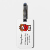 Beagle Mama Hand gezogen Gepäckanhänger (Rückseite vertikal)