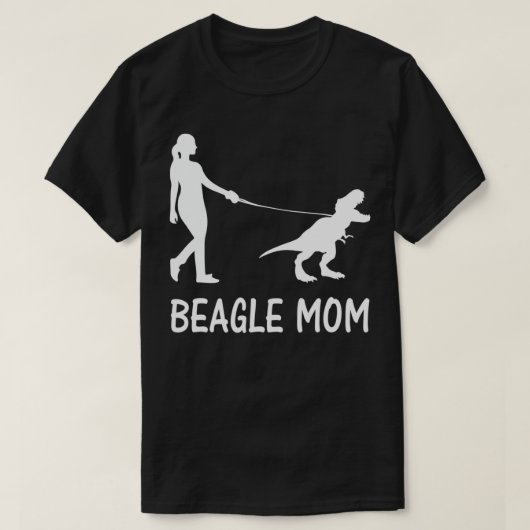 Beagle Mama Hund Beagle Mama Dinosaurier Frauen Mü T-Shirt (Design vorne)