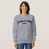 BEAGLE MAMA Hunde Mama Jahrgang Brust Pullover (Vorne ganz)