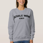 BEAGLE MAMA Hunde Mama Jahrgang Brust Pullover (Vorderseite)