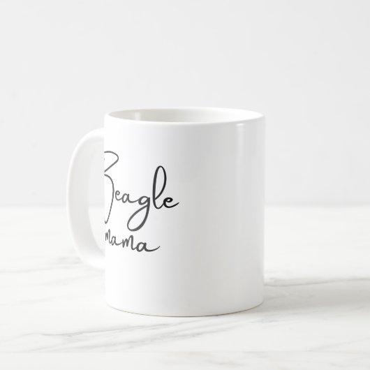 Beagle Mama Kaffeetasse (Vorderseite Links)