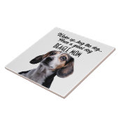 Beagle Mama Keramik Tile Fliese (Seite)