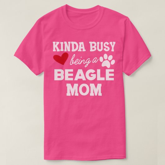 Beagle Mama Kinda beschäftigt sich damit, Beagle M T-Shirt (Design vorne)