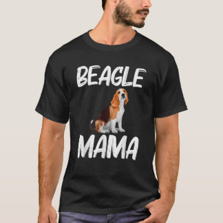 Beagle Mama Kunst für Frauen Mutter Beagle Hund Be T-Shirt