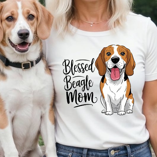 Beagle Mama Life T-Shirt - Niedliche Hunde Mama Ge