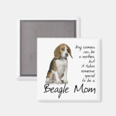 Beagle Mama Magnet (Vorderseite/Rückseite)