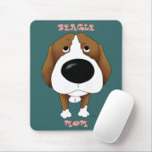 Beagle-Mama Mousepad (Mit Mouse)