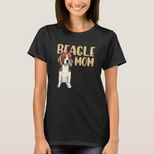 Beagle Mama Niedliche Hundeschema-Headbands für Da T-Shirt
