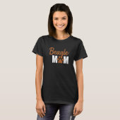Beagle Mama Pawprint T-Shirt (Vorne ganz)