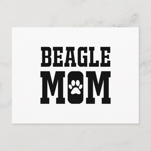 Beagle Mama Postkarte (Vorderseite)