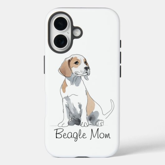 Beagle Mama Premium iPhone 16 Fall Case-Mate iPhone Hülle (Rückseite)