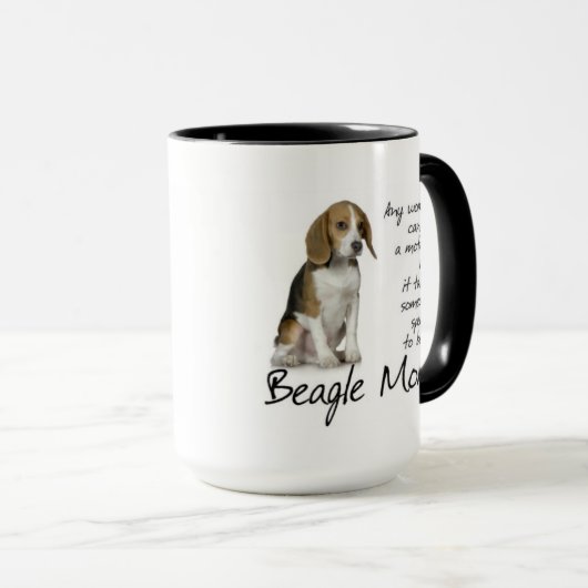Beagle-Mama-Tasse Tasse (VorderseiteRechts)