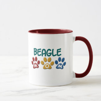 BEAGLE-MAMA Tatzen-Druck Tasse