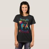 Beagle Mama Tie Dye Dog Mom Mothers Day T-Shirt (Vorne ganz)