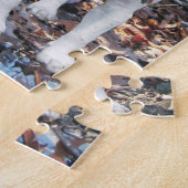 Beagle-Mama u. Welpe im Holz Puzzle (Seite)