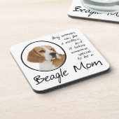 Beagle Mama Untersetzer (Linke Seite)
