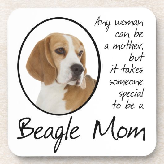 Beagle Mama Untersetzer (Vorderseite)