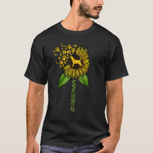 Beagle Mama Vintag Sonnenblumen Liebe Paare I Lieb T-Shirt