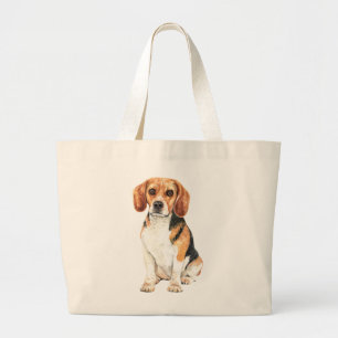 Beagle Mama Welpe Lover Dog Cartoon Beagle Jumbo Stoffbeutel