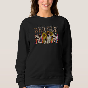 Beagle Mama Western Sonnenblume Muttertag Sweatshirt