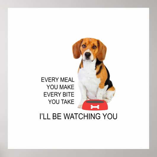 Beagle Mama wird Beagle sehen Poster (Vorne)