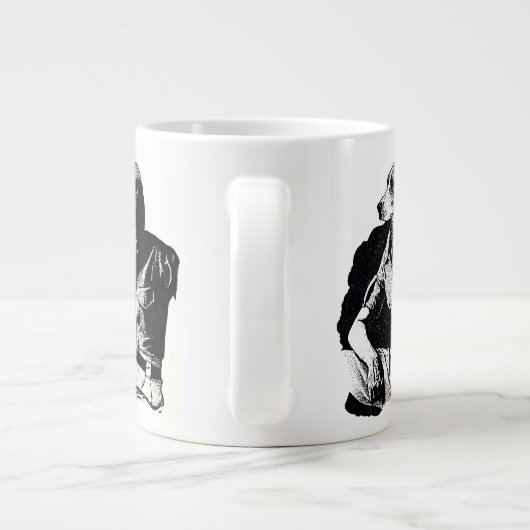 BEAGLE MAN Jumbo 20 oz. Mug Jumbo-Tasse (Rückseite)