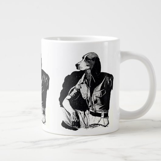 BEAGLE MAN Jumbo 20 oz. Mug Jumbo-Tasse (Rechts)