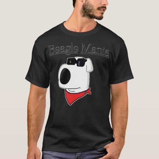 Beagle Mania Brewery Mascot Brian The Dog T-Shirt (Vorderseite)