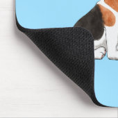 Beagle Mein bester Freund, eigener Hundename Mousepad (Ecke)