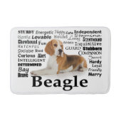 Beagle-Merkmal-Bad-Matte Badematte (Vorderseite)