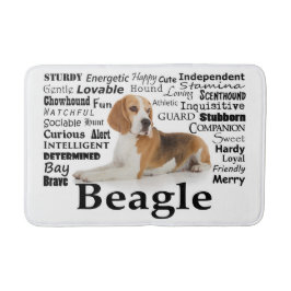 Beagle-Merkmal-Bad-Matte Badematte