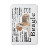 Beagle-Merkmal-Bad-Matte Badematte (Vorderseite Vertikal)