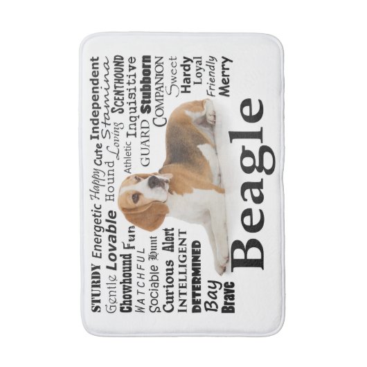Beagle-Merkmal-Bad-Matte Badematte (Vorderseite Vertikal)
