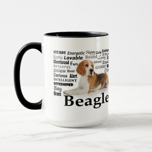 Beagle-Merkmale-Tasse Tasse (Links)
