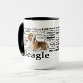 Beagle-Merkmale-Tasse Tasse (Vorderseite Links)